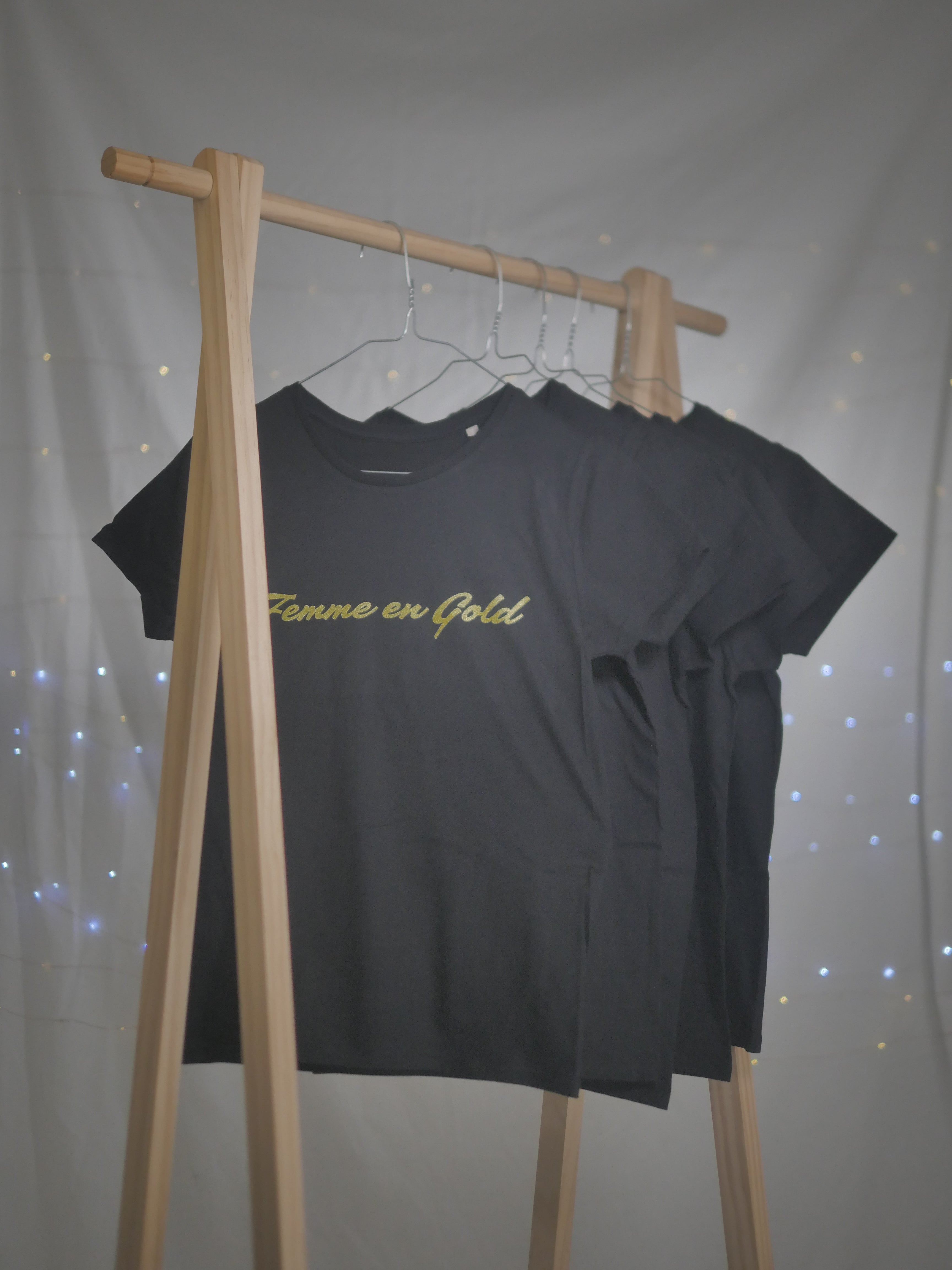 T-Shirt noir à manches courtes